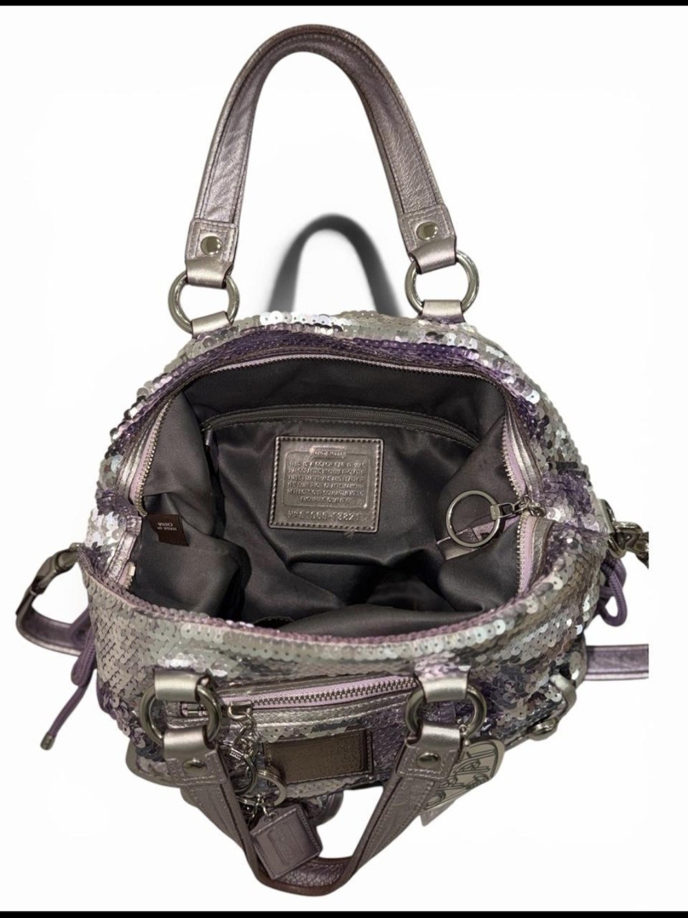 Coach Poppy Sequin Spotlight Bag In Mint Condition, RARE Collectors Item - Picture 6 of 6